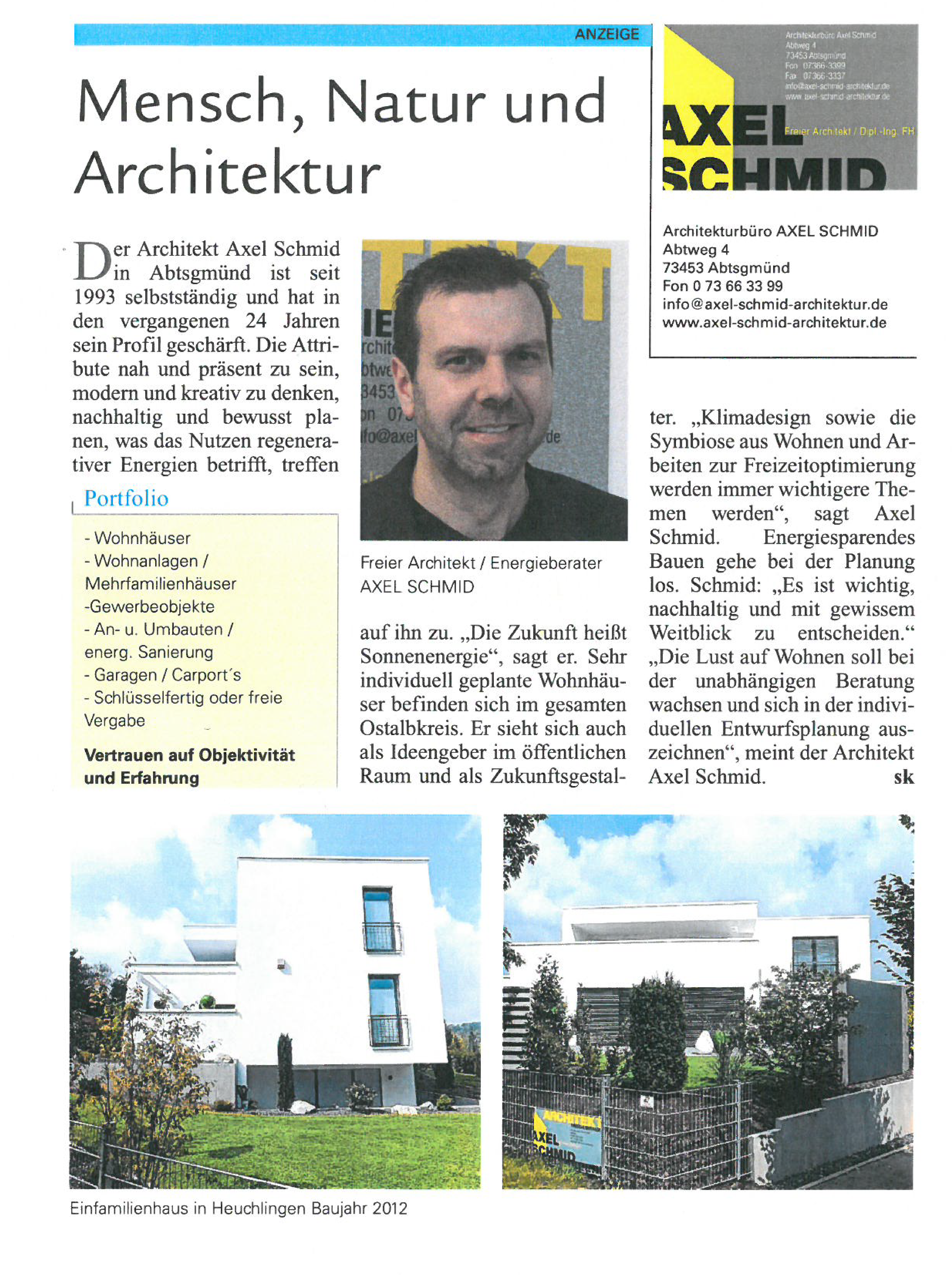 Zeitungsartikel Schw&auml;bische Post 2016